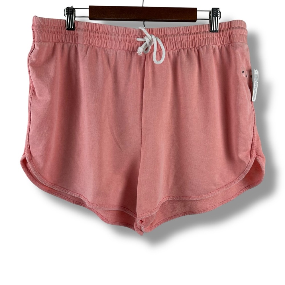 Flirtitude Active XL Sweat Shorts Mauve Pink High Waist Loungewear Comfy NWT